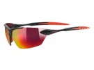 Uvex Sportstyle 203 black mat red Sonnenbrille Sportbrille Radbrille