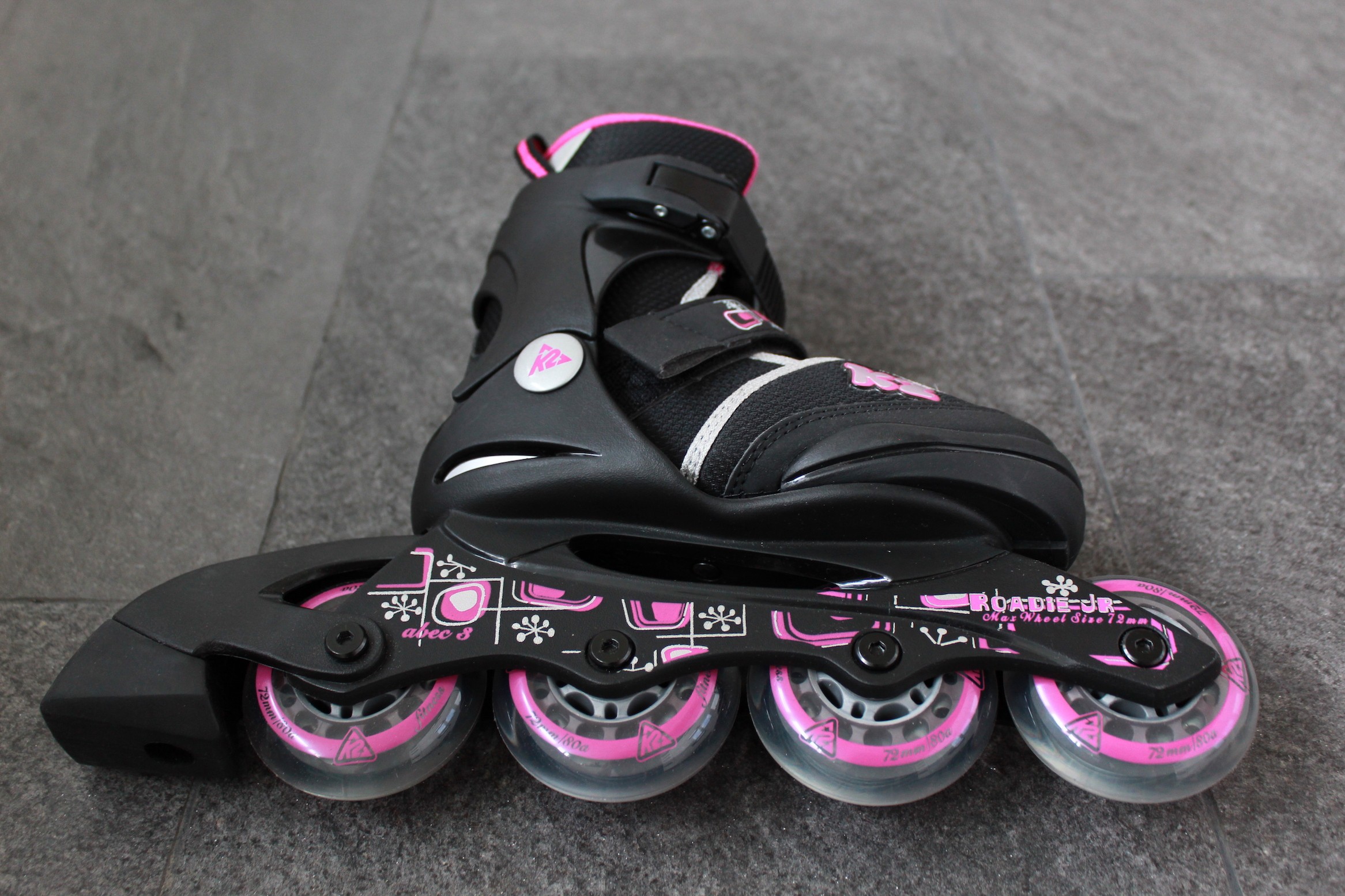 K2 Roadie Jr. Pack Girl's Inliner Skates Kinder größenverstellbar mit