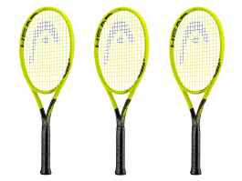 3x Head Extreme Lite Graphene 360 Tennisschläger
