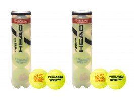 2x Head WTB ONE Tennisbälle offizieller Ball WTB Premium-Turnierball 4er Dose 