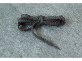 Schnürsenkel braun/grün flach 8mm