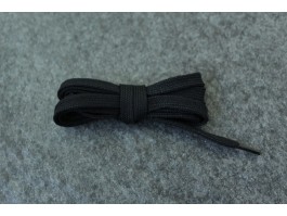 Schnürsenkel Schwarz flach 7mm