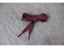 Schnürsenkel Trekking Weinrot/Schwarz flach 10mm