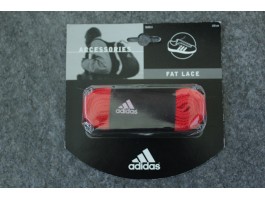 adidas Fat Lace Schnürsenkel Rot Flach 2cm