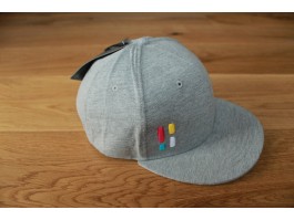 Poederbaas Snapback Schildmütze mit Emblem - grau Caps