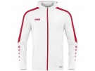 JAKO Kapuzenjacke Power weiß/rot