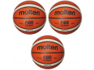 Molten Indoor Basketball GG7X 3 Stück Premium Synthetik-Leder FIBA Wettspielball Größe 7 