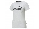 Puma ESS Logo Tee T-Shirt Damen light gray heather
