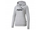 Puma ESS Logo Hoodie Damen light gray heather
