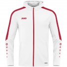 JAKO Kapuzenjacke Power weiß/rot