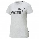 Puma ESS Logo Tee T-Shirt Damen light gray heather