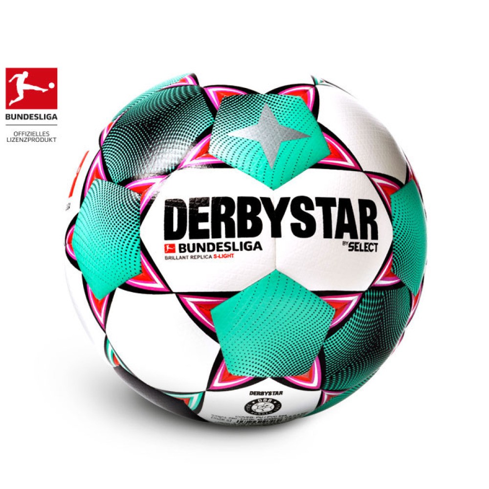 Ballon Derbystar Bundesliga Brillant Mini – Design Moderne, Construction 32 Panneaux, Vessie Latex, PVC Souple