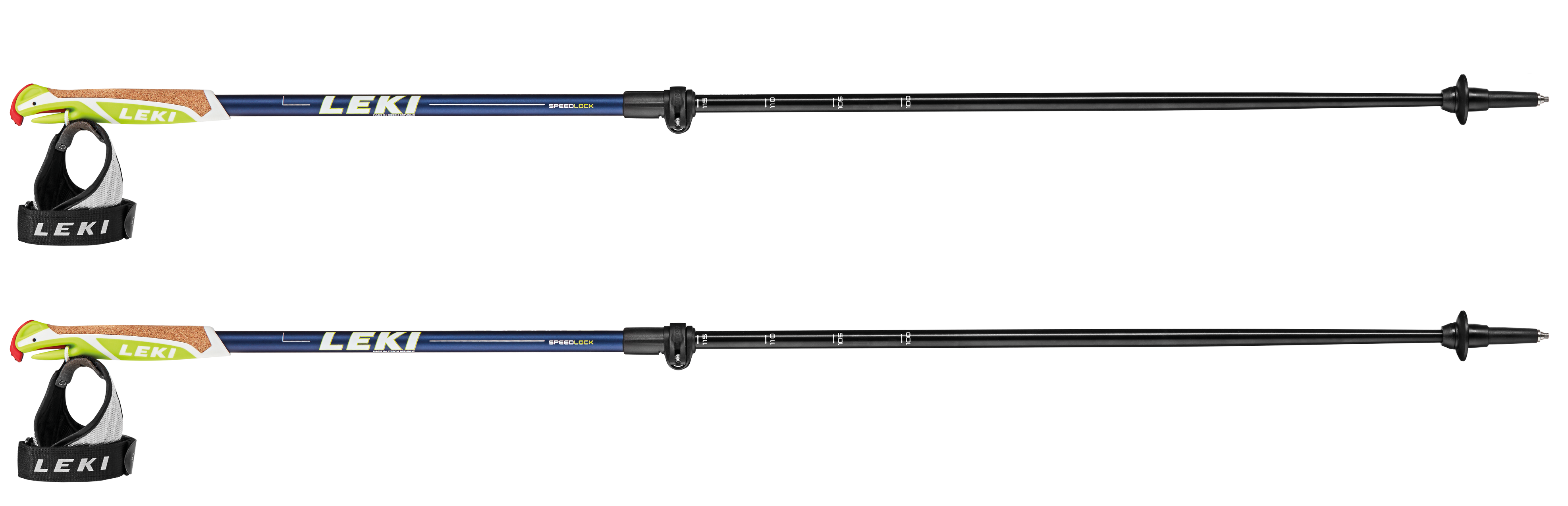 Leki Spin Shark SL Nordic-Walkingstöcke verstellbar inkl. Power Grip Pad